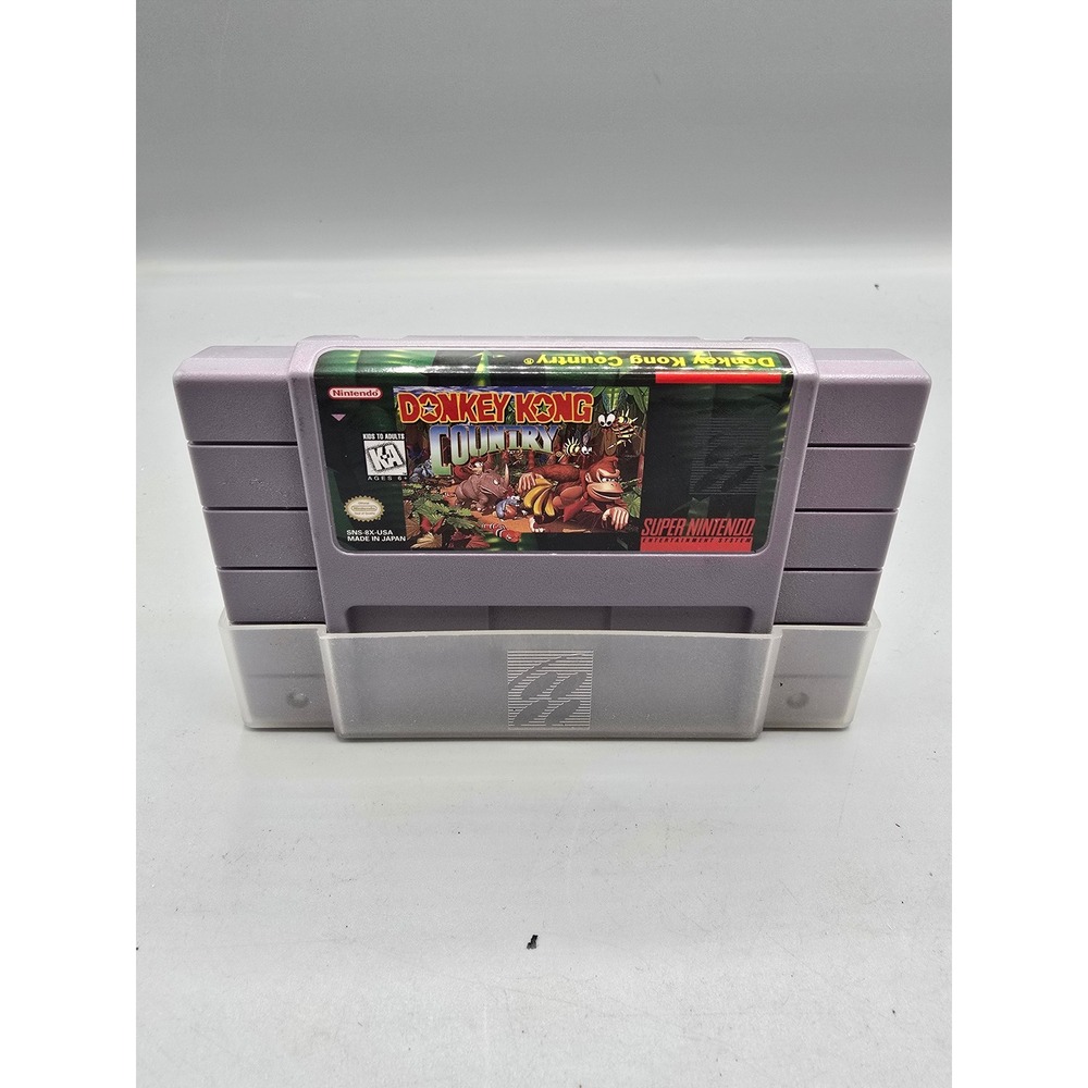 Donkey Kong Country Nintendo SNES Super Nintendo Game Cartridge SNS-8X-USA Rare